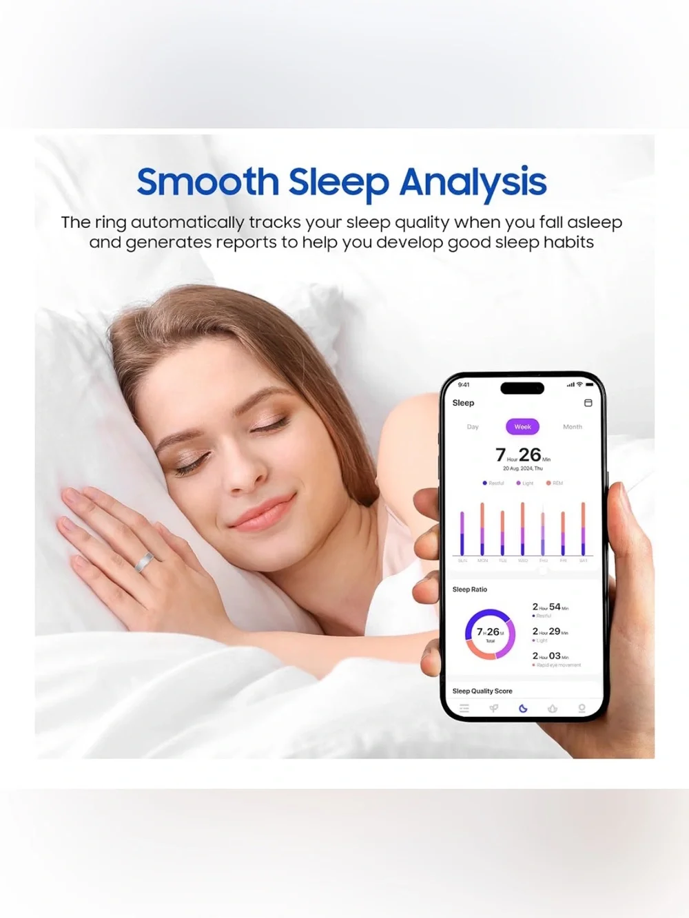 Smart Health Ring - Rose Gold Fitness Tracker
